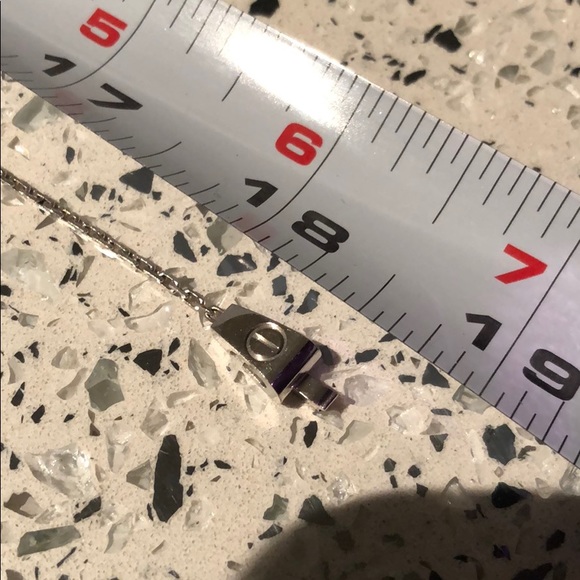 Cartier 18kt white Lariat drop diamond necklace - Picture 6 of 8